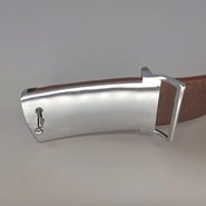 Leren riemen met pin buckle