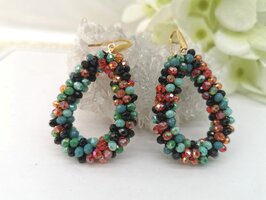 Oorhanger Facet kralen