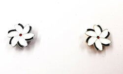 2 x Melati Herdenkingen symbool speld met magneet 