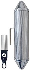 Metal torpedo Guiro Shaker met scraper