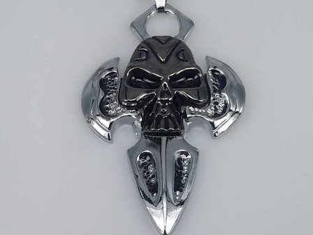 Edelstaal hanger, Gotisch, zwaard zwart hoofd