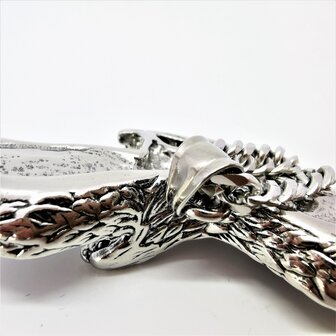 10 x Edelstaal grove klemmetjes voor ketting hanger, Te vervangen als je hanger een grove ketting er door zal willen.