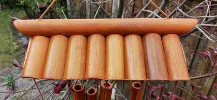 Handgemaakte &ndash; Japanse - bamboe - windgong - hanger met - Zen - geluid.