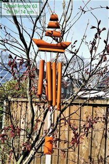 Handgemaakte &ndash; Japanse - bamboe - windgong - hanger met - Zen - geluid.