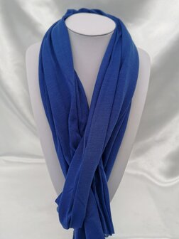 Basis uni viscose sjaal, kobalt blauw