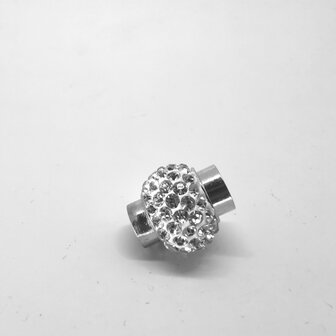 Magneetsluiting Shamballa crystal &Oslash; 14 mm