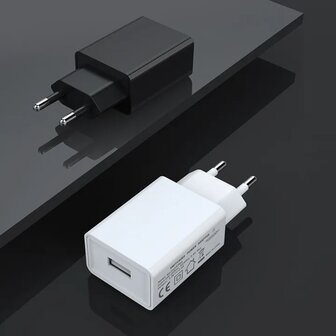 Reis adaptor 1 usb, zwart - Travel Power Charger USB