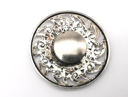 Magnet Brosche, Mandala zeichnen. &Oslash; 4 cm