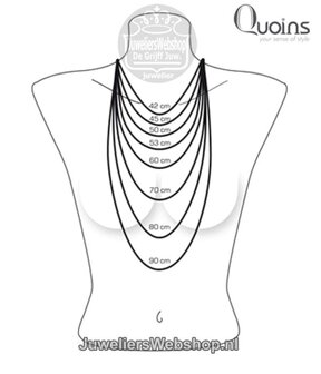 Halskette, Edelstahl, goldfarbene Jasseronkette, L50 cm, D 1,2 mm