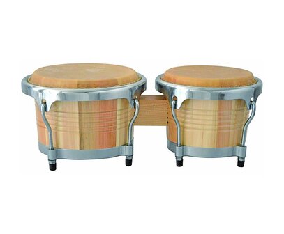 Bongo&#039;s, blank hout, 9&quot;&amp;7&quot;