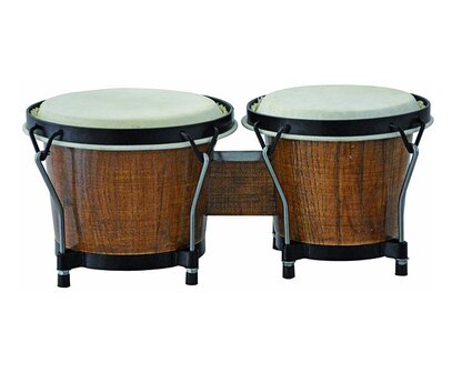 schmale Bongos, dunkles braunes Holz, 7,5&quot; &amp; 6,5&quot;