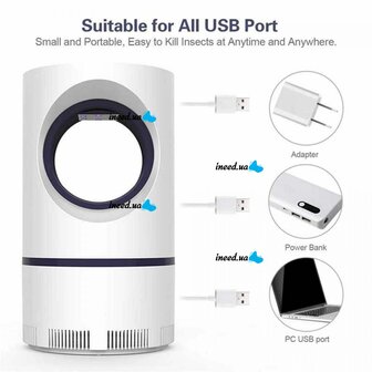 Elektrische Vliegenvanger, ultraviolet ledlamp, staand, usb