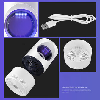 Pro Elektrische Fliegenklatsche/-f&auml;nger, lange UV-LED-Lampe, handgehalten, h&auml;ngend und stehend, usb