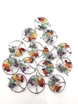 Chakra-Anh&auml;nger &bdquo;Baum des Lebens&ldquo;.