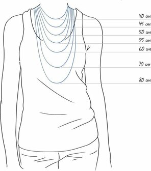 Set &ndash; Halskette mit Ohrringen &ndash; geschwungene Form.