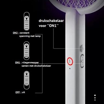 weisse Elektrische Fliegenklatsche/-f&auml;nger, UV-LED-Lampe, stehend, handgehalten und hangend, usb