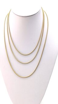 RVS Jasseron Ketting Goudkleurig 60 cm x 2 mm