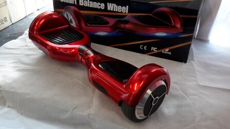 Hoverboard 6,5 Inch, stralend rood metal - Red Metallic Shine