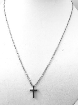 Edelstahl Feinkette L 45 cm mit Minikreuz
