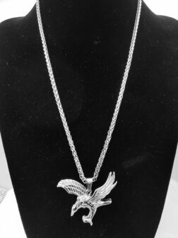 Adler - Herren Halskette L 60 cm - Adler Anh&auml;nger aus Edelstahl