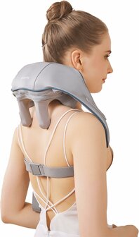 Nekmassageapparaat Shiatsu-massageapparaat met warmtefunctie Schoudermassage