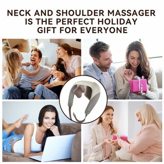 Nekmassageapparaat Shiatsu-massageapparaat met warmtefunctie Schoudermassage