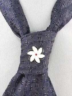 Melati Herdenkingen symbool speld met magneet Goudkleurig