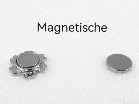 Melati Herdenkingen symbool speld met magneet Goudkleurig