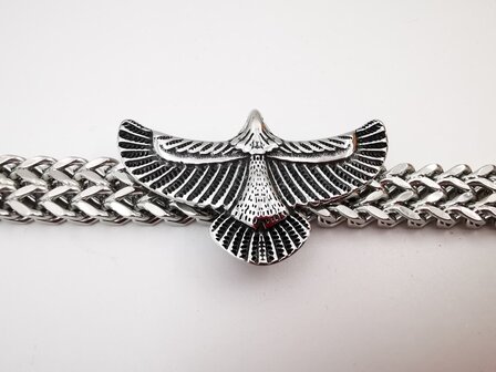 Armband Heren RVS adelaarsvleugel armband Incl Verlengstuk
