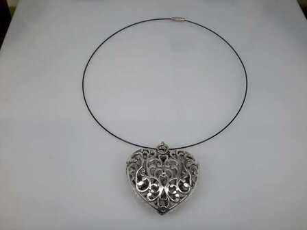 10 X Flexibele spangketting in de kleur zilverkleurig