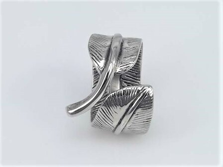 Edelstahl Ringe, Bananenblatt