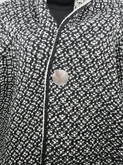 Magneet, broche, rond, levensspiraal, zilverkleurig voor omslagdoek, sjaal en vest te sluiten.