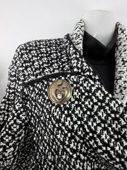 Magneet - broche - Design - Moeder en kind - Antiek brons kleur - &Oslash; 4.5 cm 