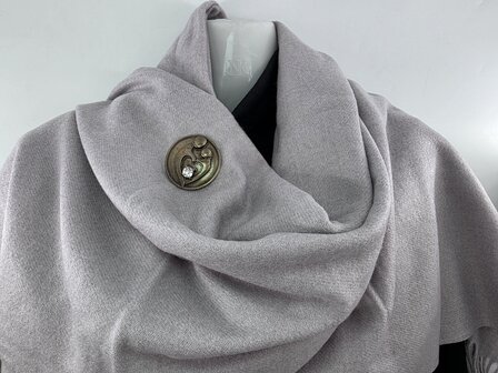 Magneet - broche - Design - Moeder en kind - Antiek brons kleur - &Oslash; 4.5 cm 