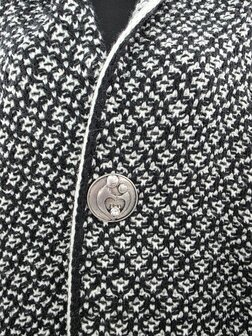 Magneet - broche - Design - Moeder en kind - Antiek zilverkleur - &Oslash; 4.5 cm 