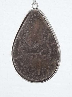 Schal-Halskette, grobes "Adern des Lebens", Pfau, Strass-Schmuckanh&auml;nger.