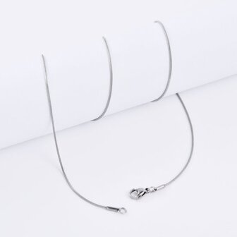 RVS slangenketting L60 cm D 0.9 mm