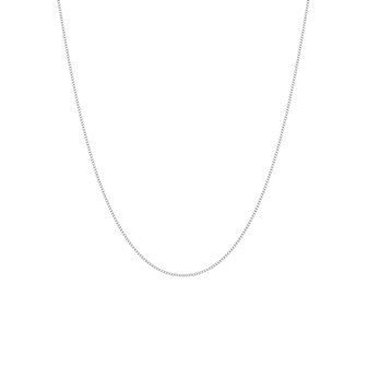 Ketting RVS Venetiaanse schakel Zilverkleurig L 60cm 