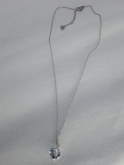 Gliederkette, rund halbe offen, Zirkonia, Edelstahl