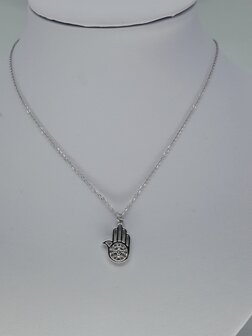 Gliederkette, hamsahand, strass, Edelstahl