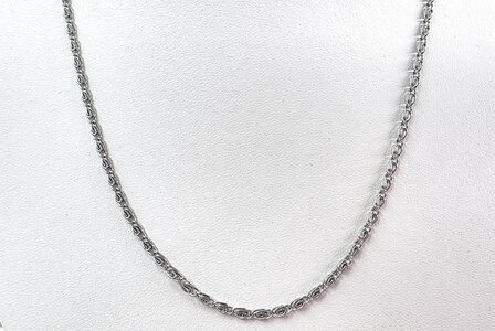 Edelstahl-Griechische Halskette, L 45 cm
