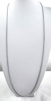 Edelstahl Runde Schlangenkette, 80 cm
