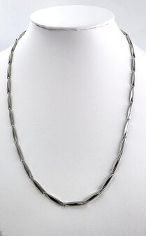 Edelstahl Poliert schakel kette, 45 cm.