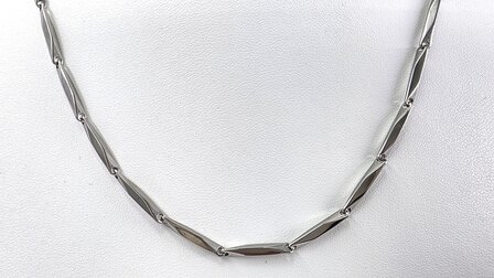 Edelstahl Poliert schakel kette, 45 cm.
