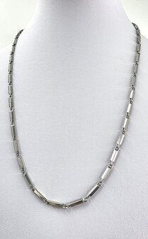 Edelstahl Poliert schakel kette, 60 cm.