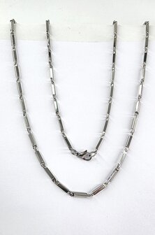 Edelstahl Poliert schakel kette, 60 cm.