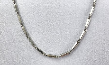 Edelstahl Poliert schakel kette, 60 cm.