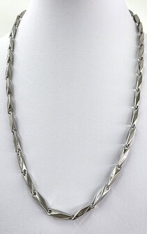 Edelstahl Poliert schakel kette, 60 cm.