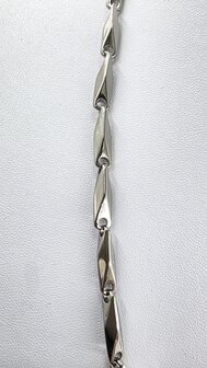 Edelstahl Poliert schakel kette, 60 cm.