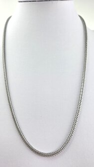 Kette &ndash; Fuchsschwanz &ndash; Edelstahl &ndash; L 60 cm &ndash; D 3 mm